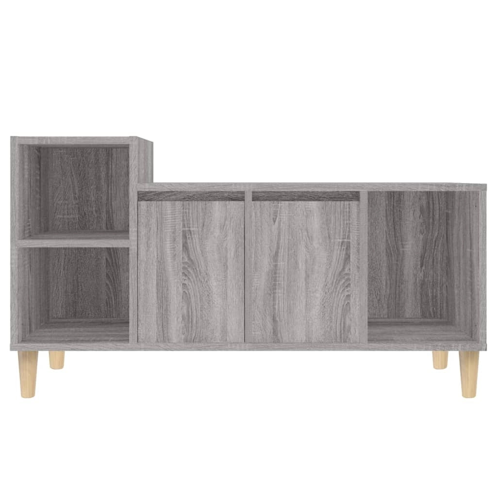 Mobile TV multimediale mensola TV credenza TV sala da pranzo soggiorno camera da letto Sonoma 100 x 35 x 55 cm legno ingegnerizzato grigio 02_0028341