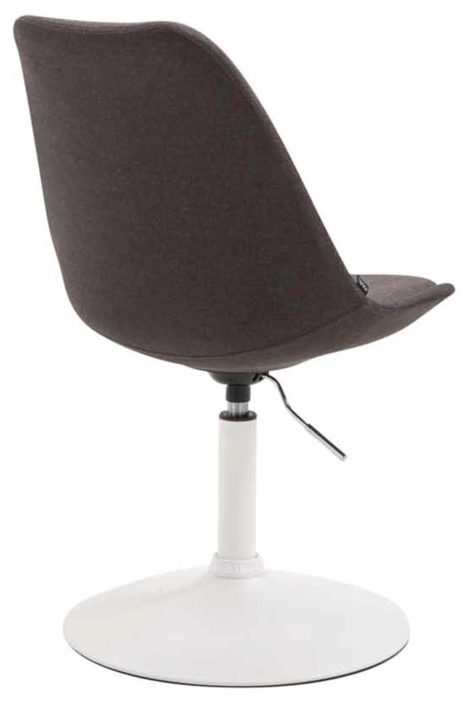 Set di 4 sedie da pranzo in tessuto Maverick grigio scuro,bianco