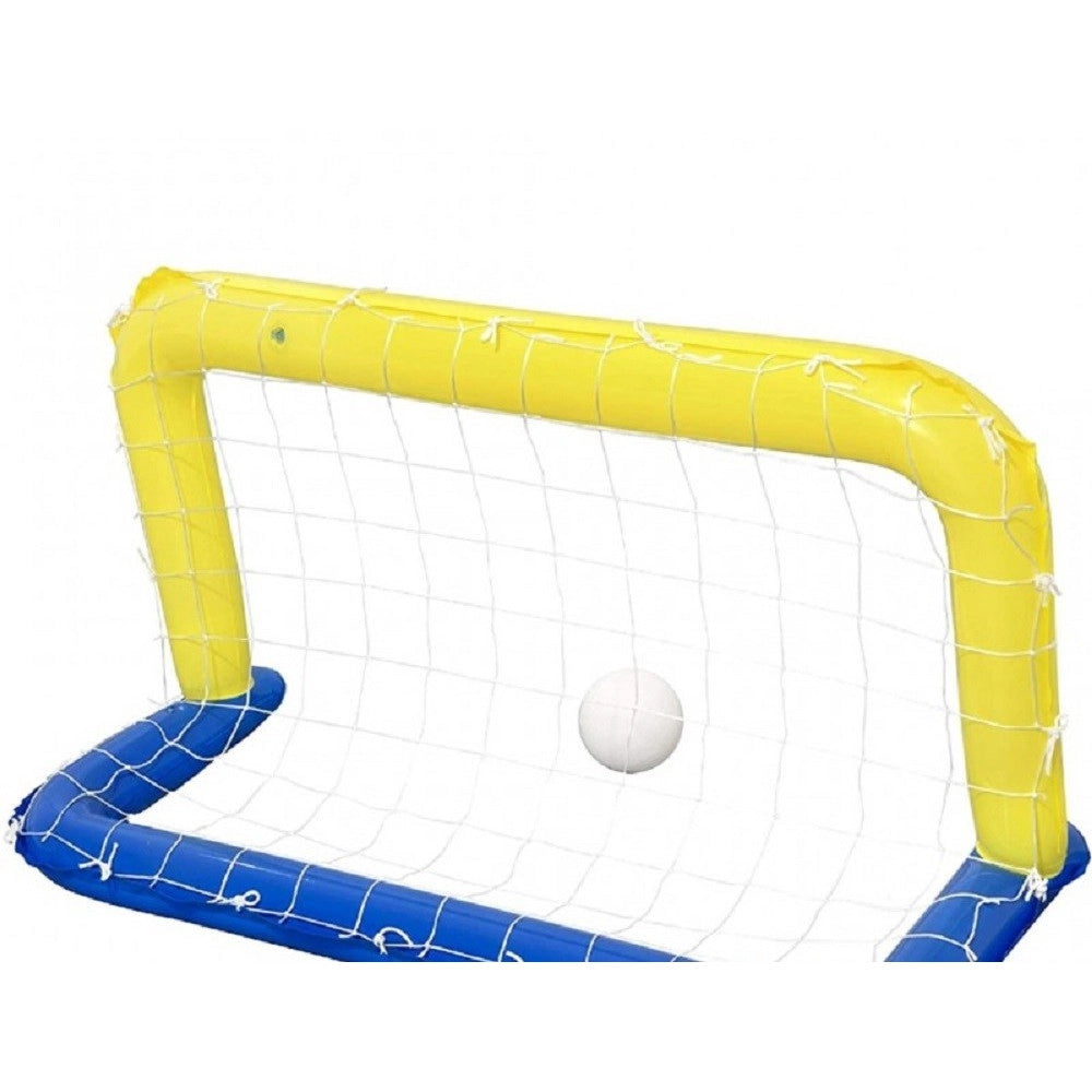 Trade Shop - Porta Gonfiabile Galleggiante Water Polo Con Palla Giallo 137x66cm Bambini 52123 -