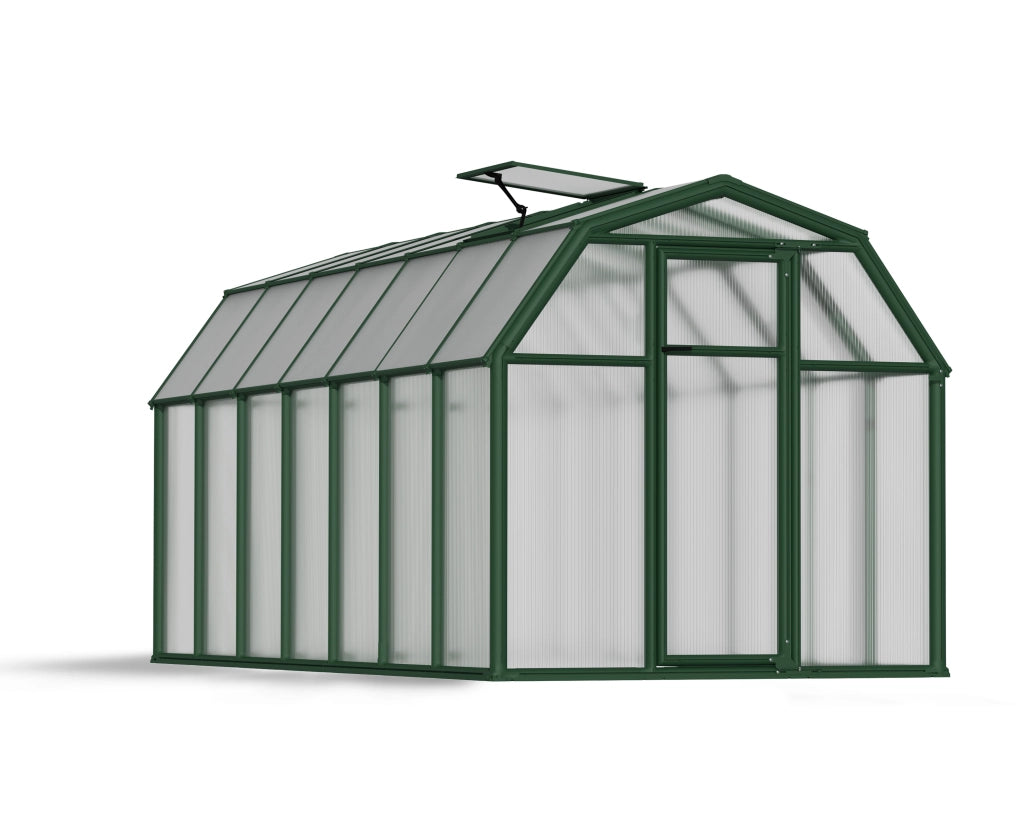 Canopia Eco Grow Doppio Strato Serra Da Giardino in Policarbonato 445X204X198 cm Verde