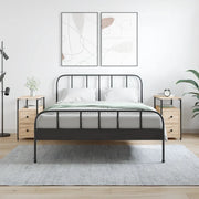 Comodini 2 pz-Set di 2 Tavolino da notte Rovere Sonoma 30x60x60 cm in Legno Multistrato 768805