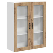 Pensile da cucina | Mobile in vetro da parete LUCCA Rovere Artigianale