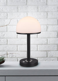 Lampada tavolo da Interno a LED in Metallo Nero Opaco