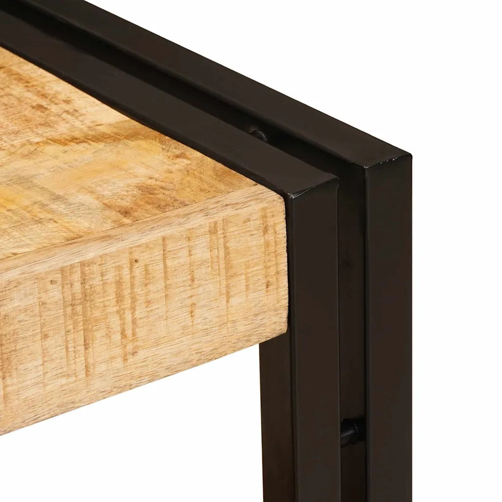 vidaXL Mobile sottolavabo con cassetto Legno massello di mango e ferro