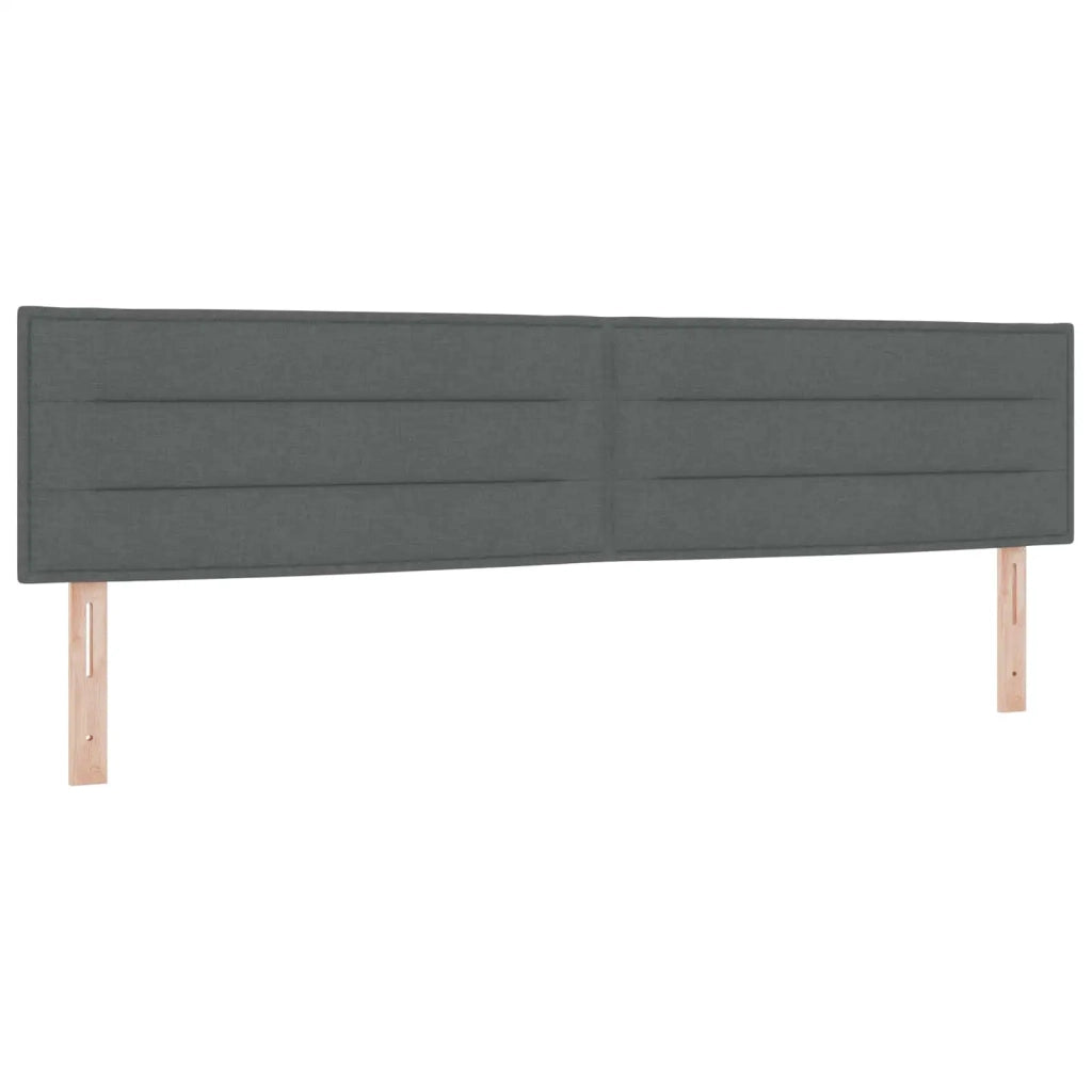Letto ottomano con materasso Grigio Scuro 200 x 200 cm Tessuto 3456269