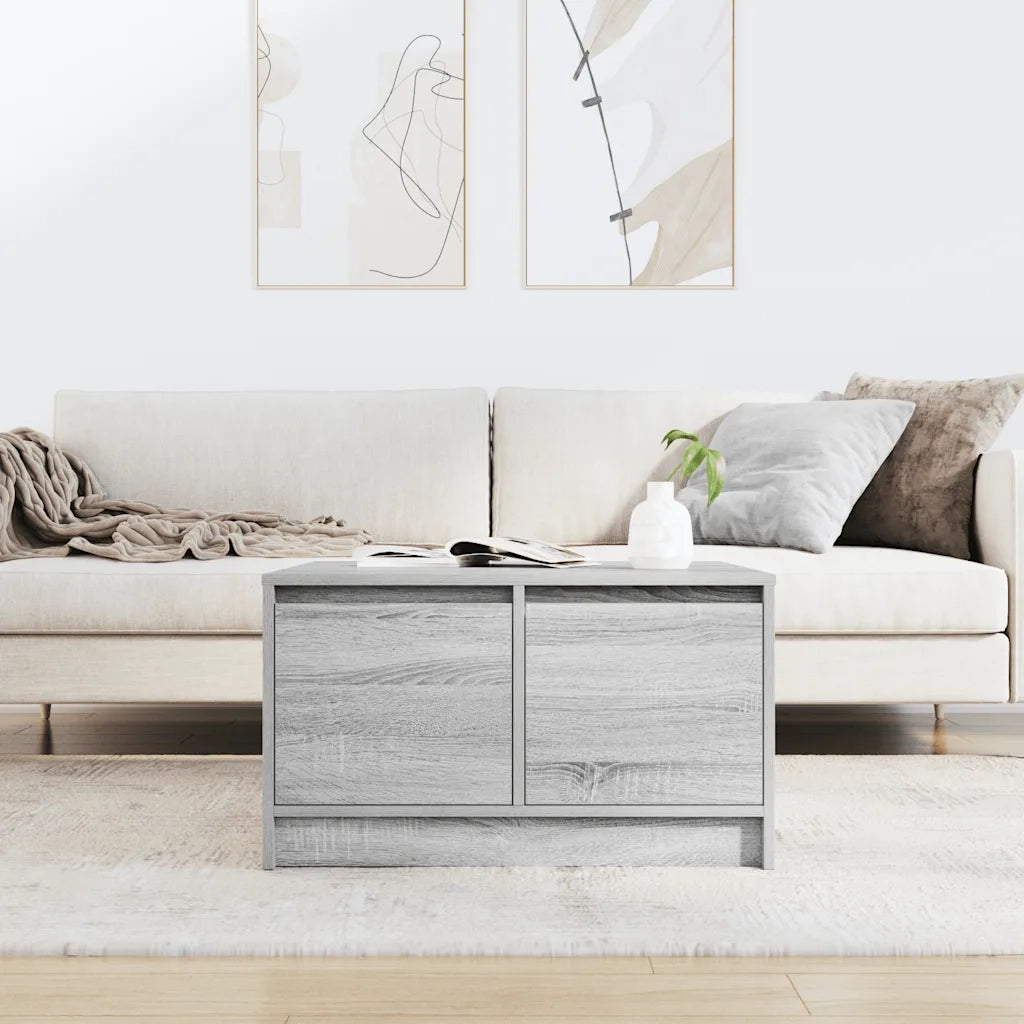 Tavolino da Salotto con Cassetti Grigio Sonoma 70,5x70x40 cm 3328413