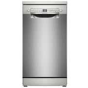 Bosch lavastoviglie a libera installazione 45 cm, SPS2HKI55E, acciaio anti-impronte, classe D, Home Connect, cestello regolabile