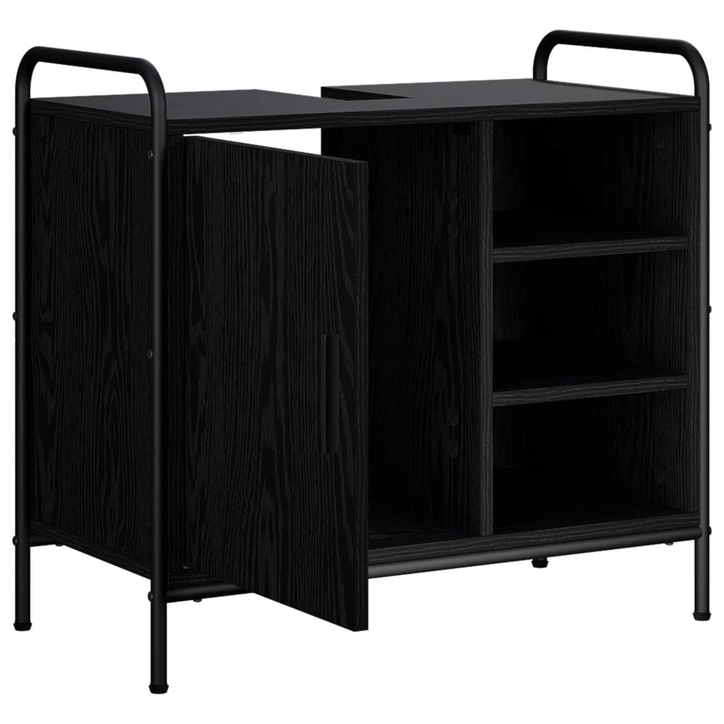 Mobile da Bagno Rovere Nero 65,5 x 34 x 61 cm 8014070