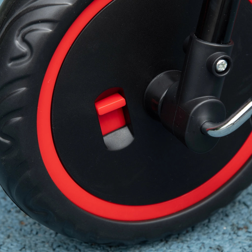Triciclo evolutivo per bambini 2-5 anni ¨C Xylo ¨C sedile regolabile con cintura rosso e nero