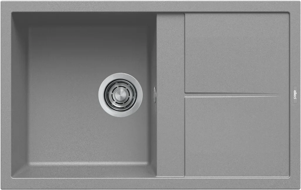 Lavello UNICO 300 79X50 1 vasca + gocciolatoio CEMENTO 48