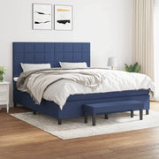 Giroletto a Molle con Materasso Blu 160x200 cm in Tessuto cod mxl 35778