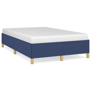Letto matrimoniale | Letto per adulti | Giroletto senza Materasso Blu 120x190 cm in Tessuto