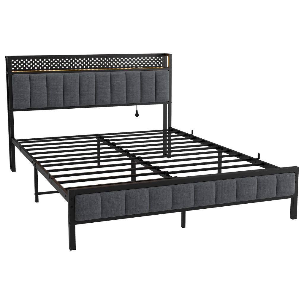 Letto singolo 140x200 cm, colore nero
