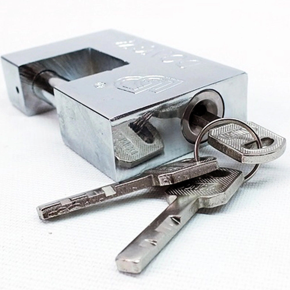 Trade Shop - Lucchetto In Acciaio Temprato Corazzato Antiscasso Catenaccio Per Cancello 50mm -