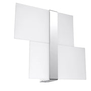 Applique GIORGIO Pure Lume vetro bianco cromato 2xG9