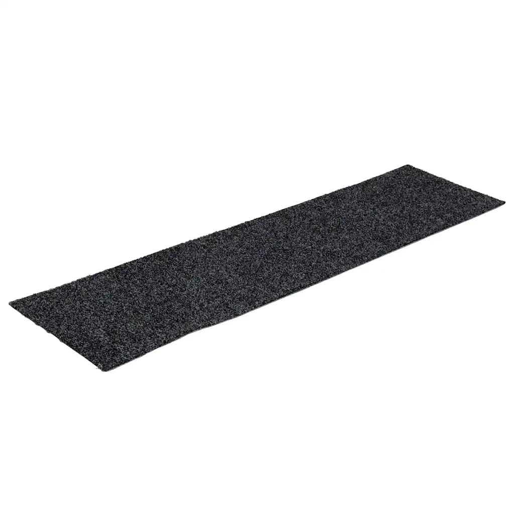 vidaXL Tappetini per scale autoadesivi 30 pz 76x20 cm Grigio Rettangolari