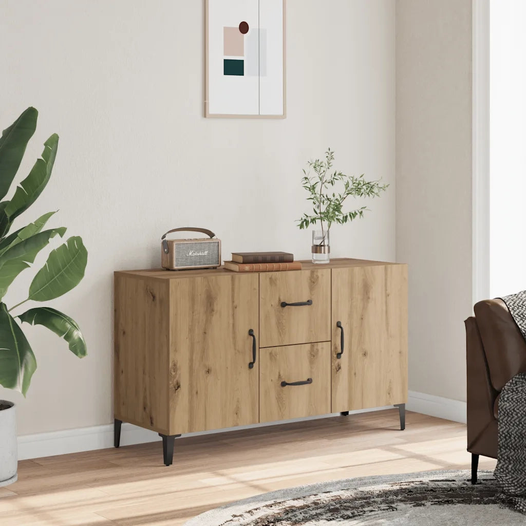 Credenza Rovere Artigianale 100x36x60 cm in Legno Multistrato 856905