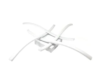 Lampadario Moderno Led Plafoniera Da Soffitto Luce Calda 35W Onda Rami LUCE CALDA