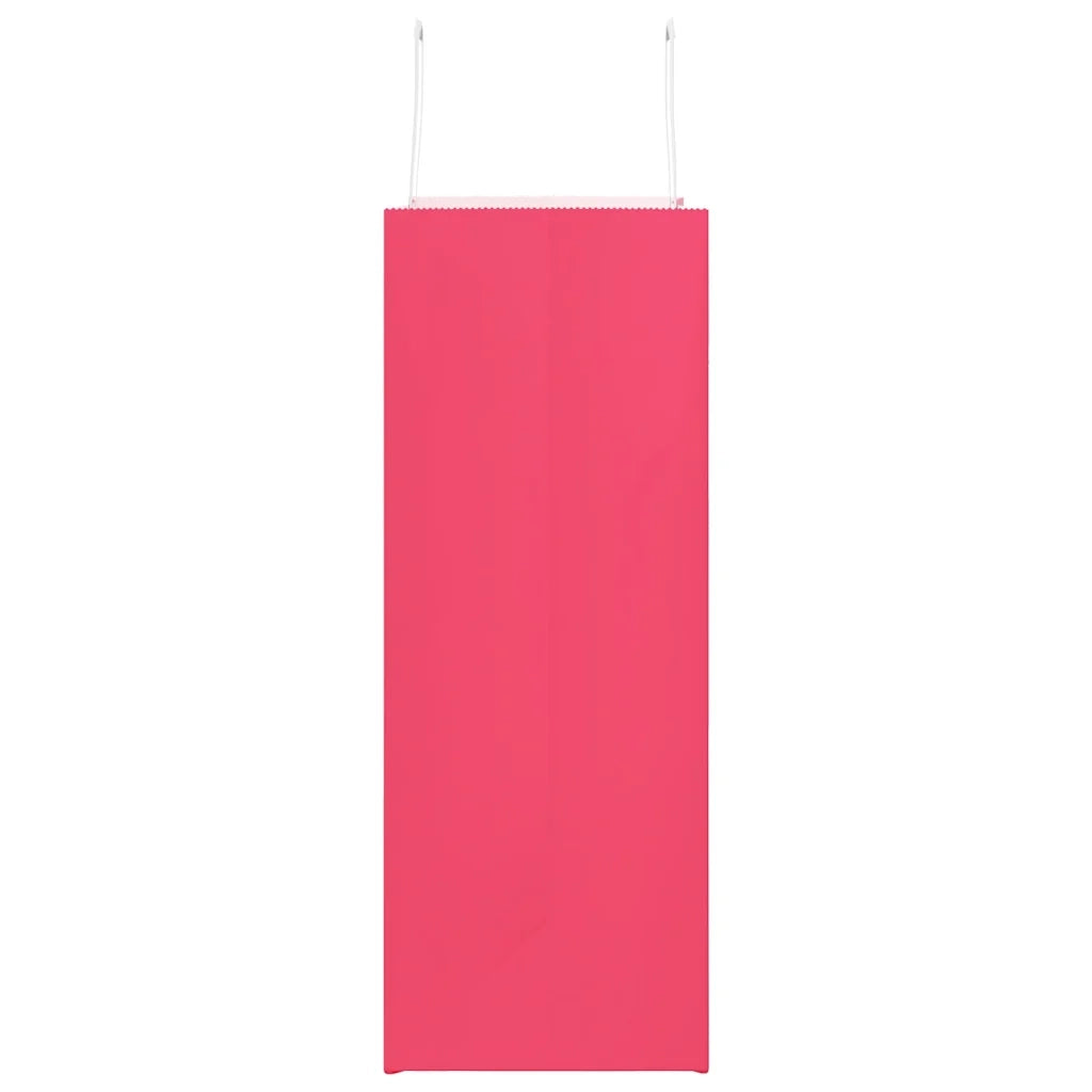 Sacchetti di Carta 250 pz con Manici Rosa 32x17x44 cm 4101902