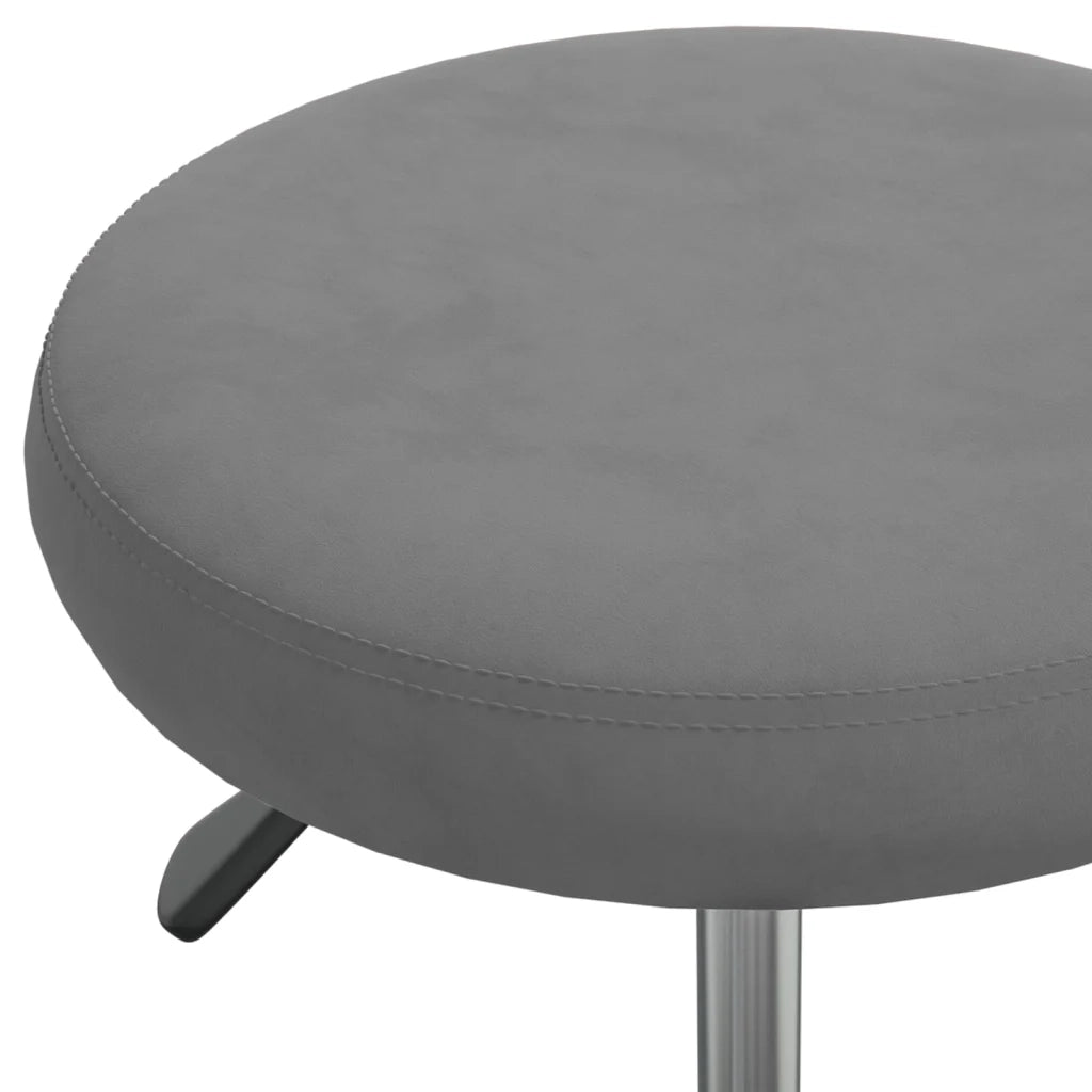 Sedia da Pranzo Grigio Scuro in Velluto 3085728