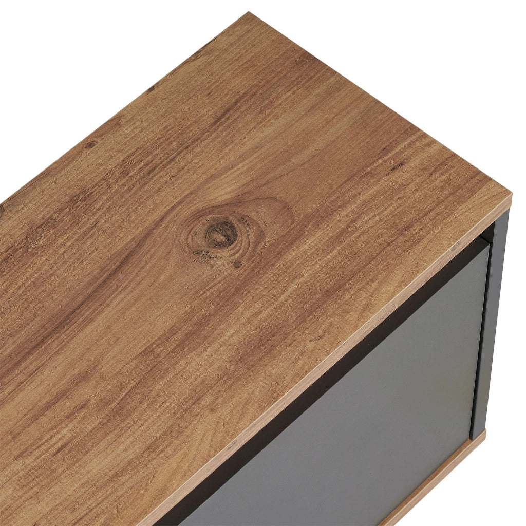 Porta TV in legno "Sentinel" - 160 x 30 x 42 cm - Grigio antracite