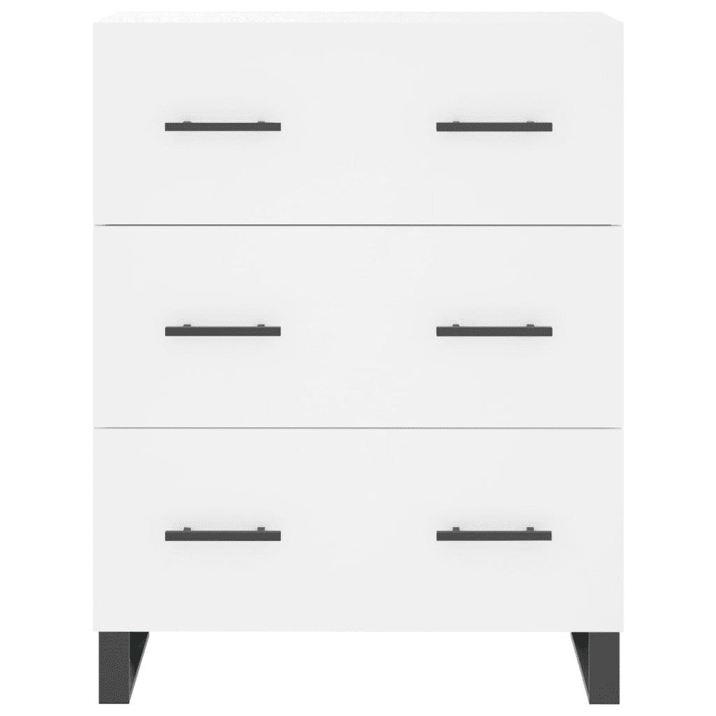 Credenza Bianca 69,5x34x180 cm in Legno Multistrato 3195867