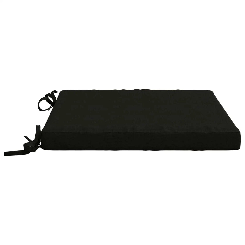 Cuscini per Sedia in 4 Pezzi SOEST 4 pz 100% Poliestere Nero 944447