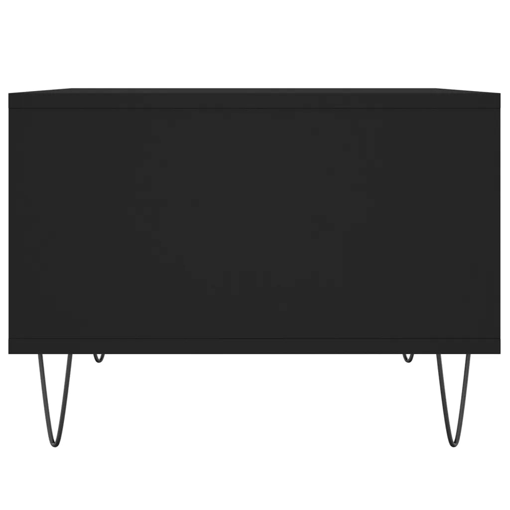 Tavolino da Salotto Nero 60x50x36,5 cm in Legno Multistrato 830541