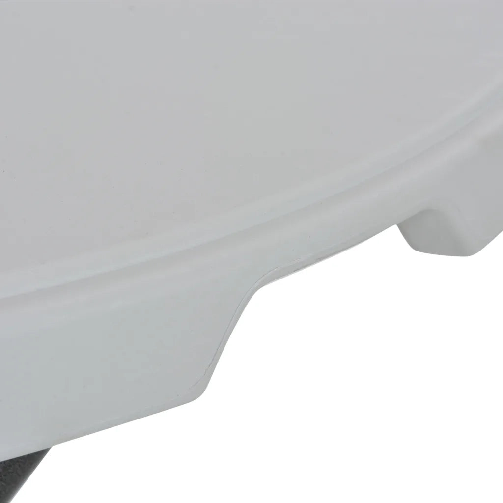 Tavolo da Bar Pieghevole Bianco 80x110 cm in HDPE 44560