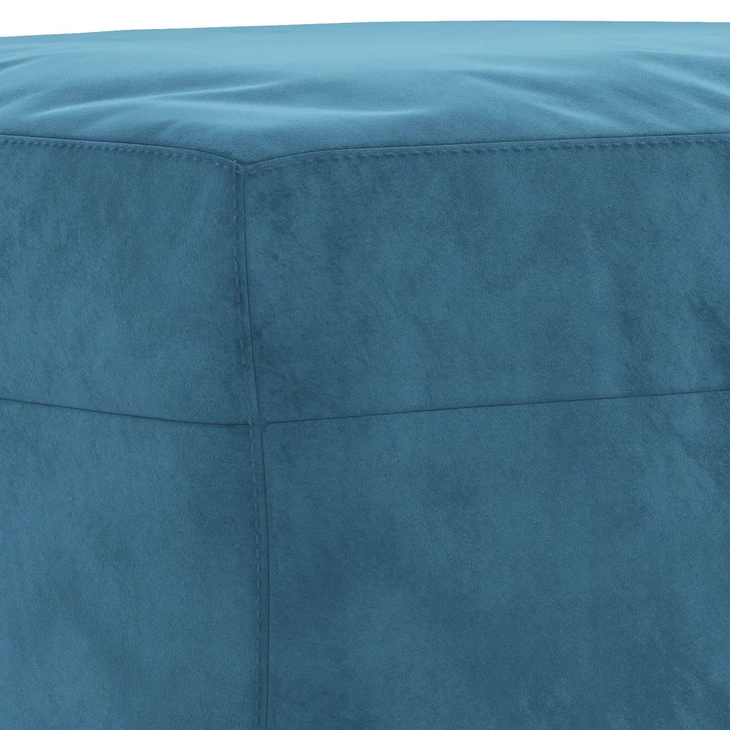 Set di Divani 3 pz con Cuscini Blu in Velluto 3202289
