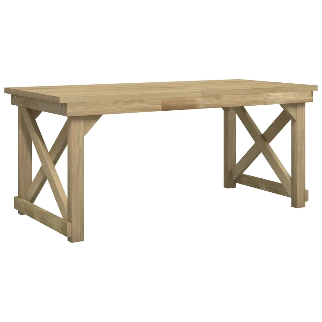 Set da Pranzo per Giardino 3 pz in Legno di Pino Impregnato 3096621