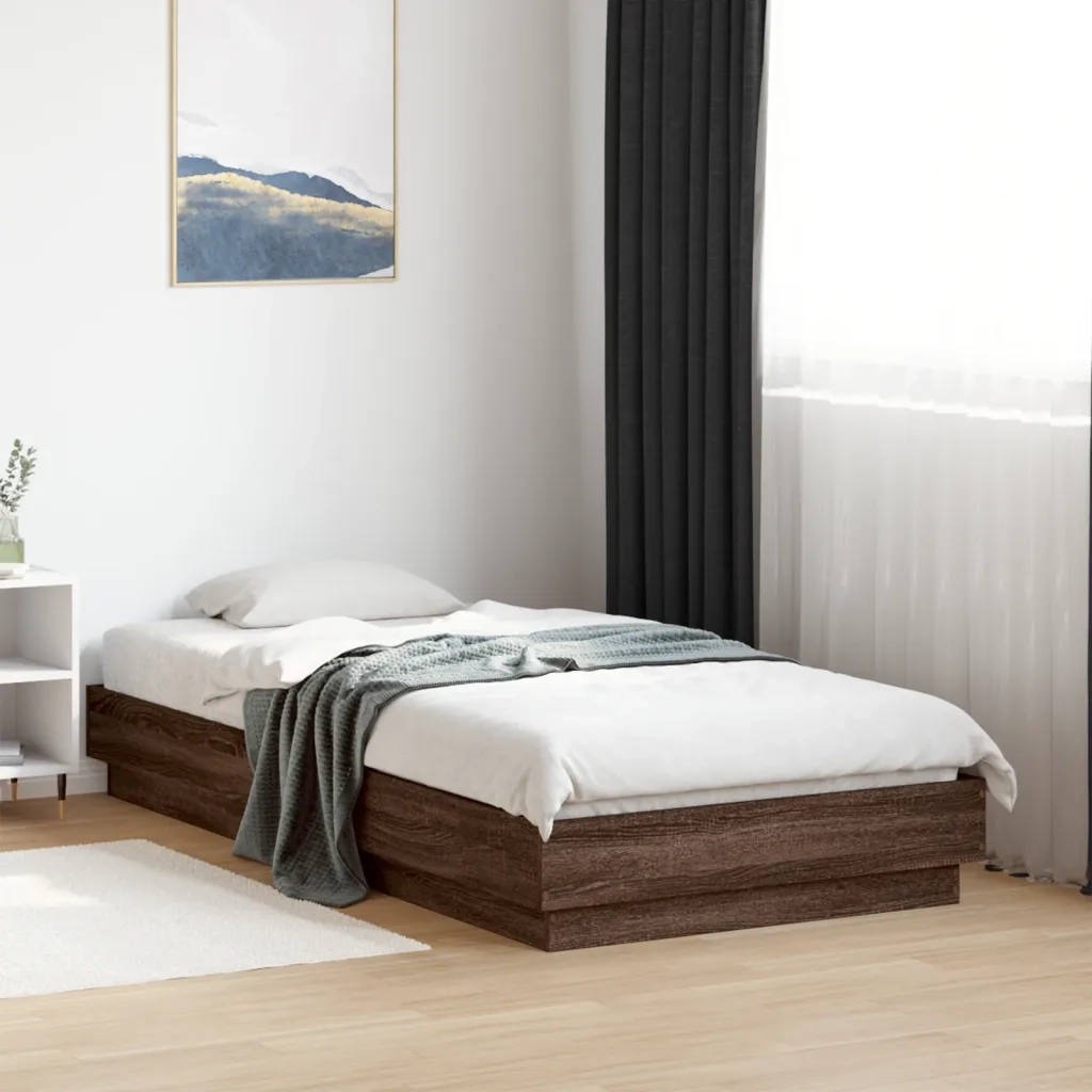 Giroletto con LED Rovere Marrone 90x190 cm 839545