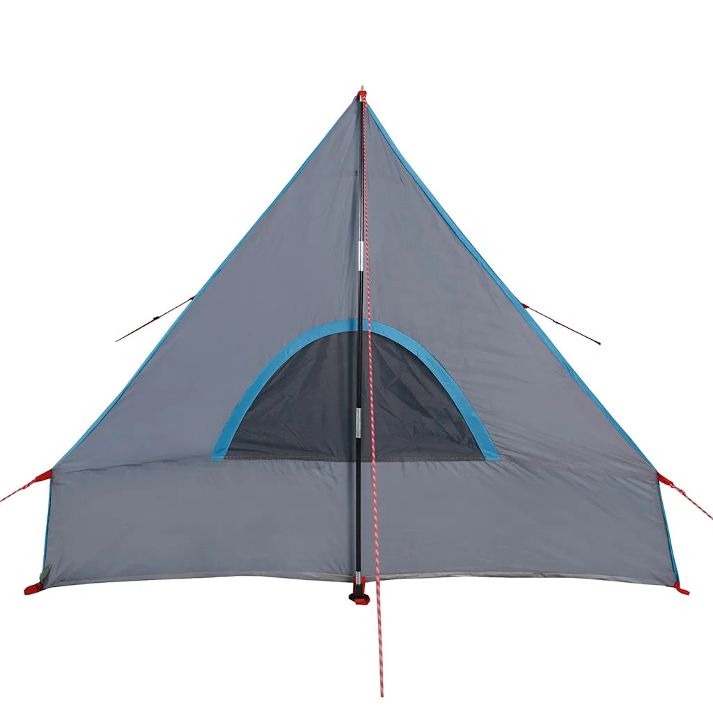 Tenda da Campeggio Telaio ad A per 2 Persone Blu Impermeabile