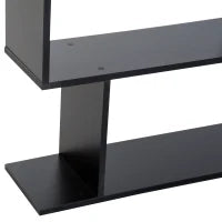 Libreria Legno Design Moderno con 6 Ripiani 80 × 23 × 192cm Nero
