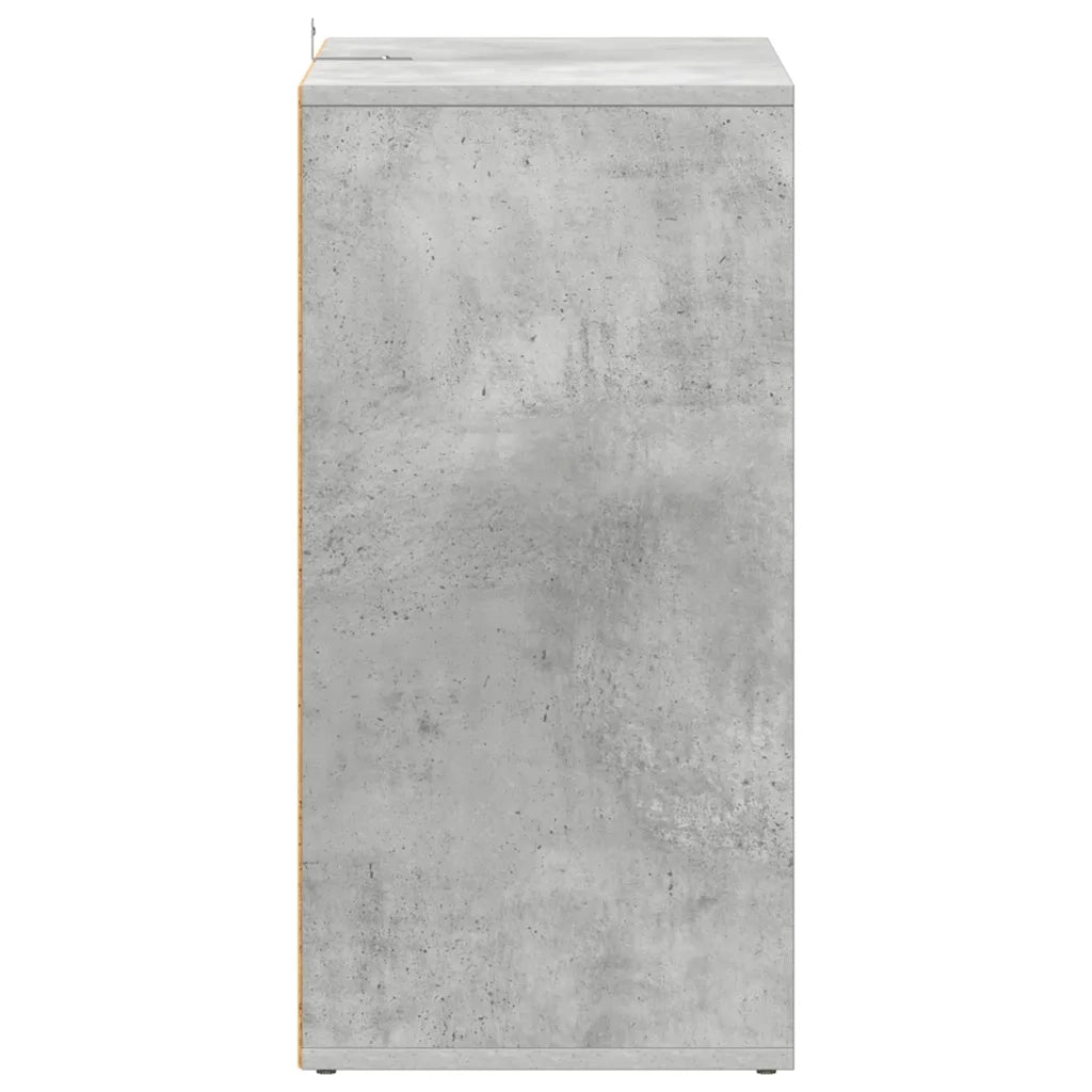 Scarpiera Grigio Cemento 60x35x70 cm in Truciolato 808940