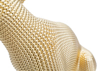 Statua Leopardo Oro 23x15,5x29 cm in Poliresina