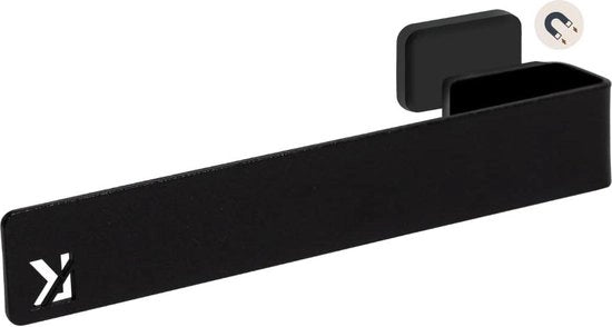 Sostegno per asciugamano magnetico in acciaio inox nero-nero - supporto per asciugamano cucina - senza perforazione - per vasche da bagno in acciaio inox o alluminio. Sostegno per asciugamano magnetico in acciaio inox.
