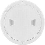 Piastra di controllo 6 pollici - ABS coperchio - Piastra di controllo rotonda - Ispezione - Bianco - Antiscivolo - Disegno shockbestendig