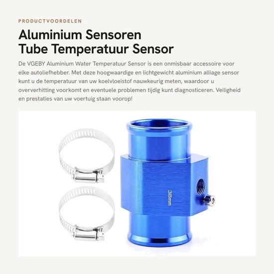 Alloggiamento di Sensore di Temperatura in Alluminio - Adattatore di Sistema di Raffreddamento - Dimensioni 1 x 0,1 x 1 cm - Adatto per Auto, Trattori e Veicoli