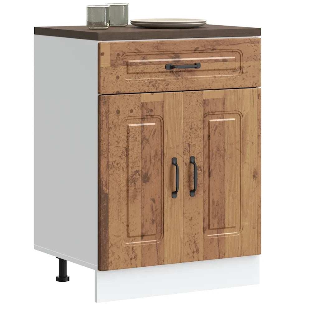 vidaXL Base da Cucina Kalmar Legno Vecchio in Legno Multistrato