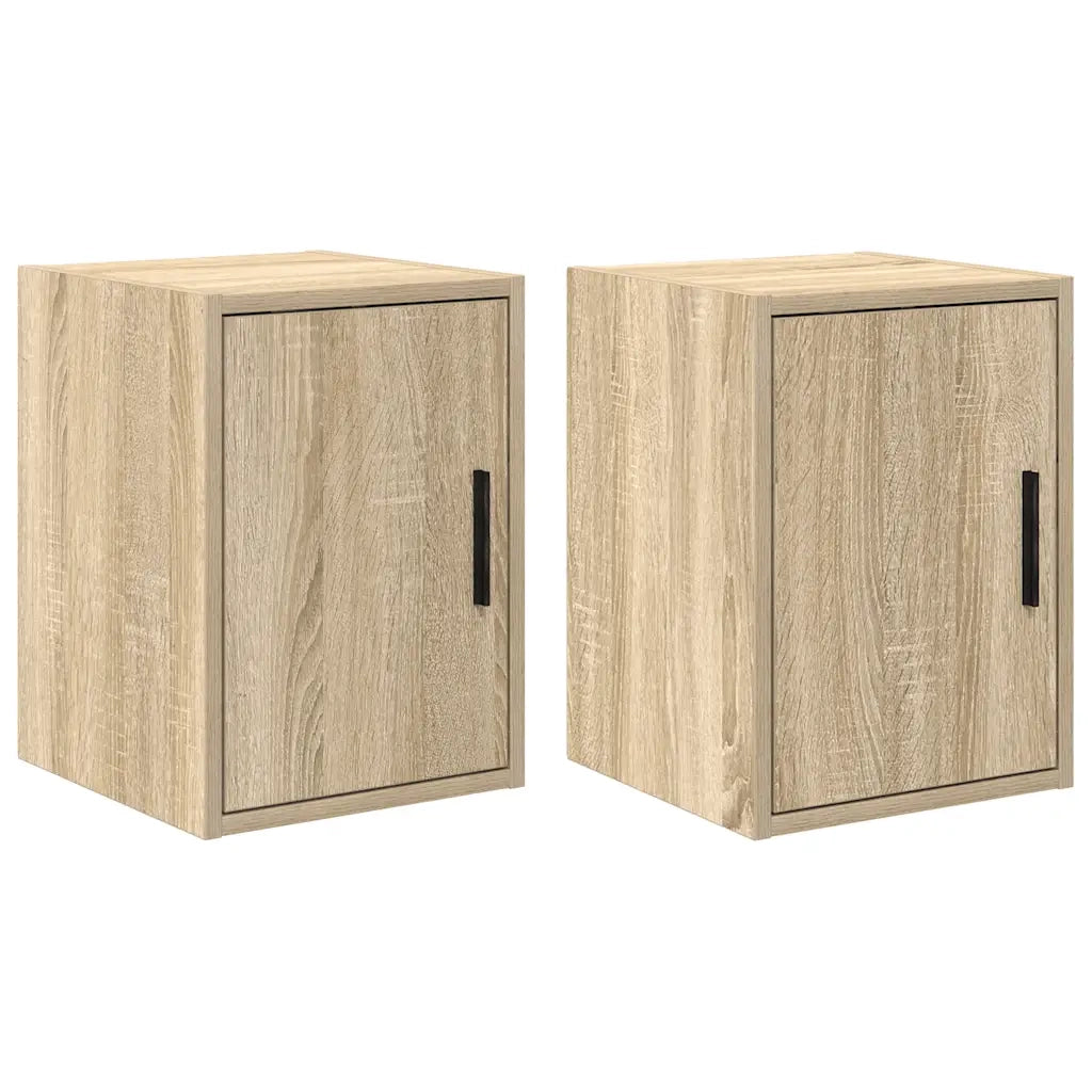 Pensili per Garage 2 pz Rovere Sonoma in Legno Multistrato 860612