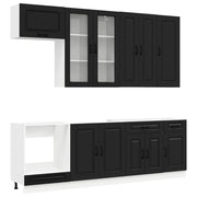 Unità Cucina KALMAR 8 pcs Nero Legno ingegnerizzato 3438194