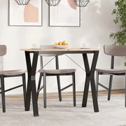 Telaio Gambe a Y per Tavolo da Pranzo 80x40x73 cm in Acciaio 357933