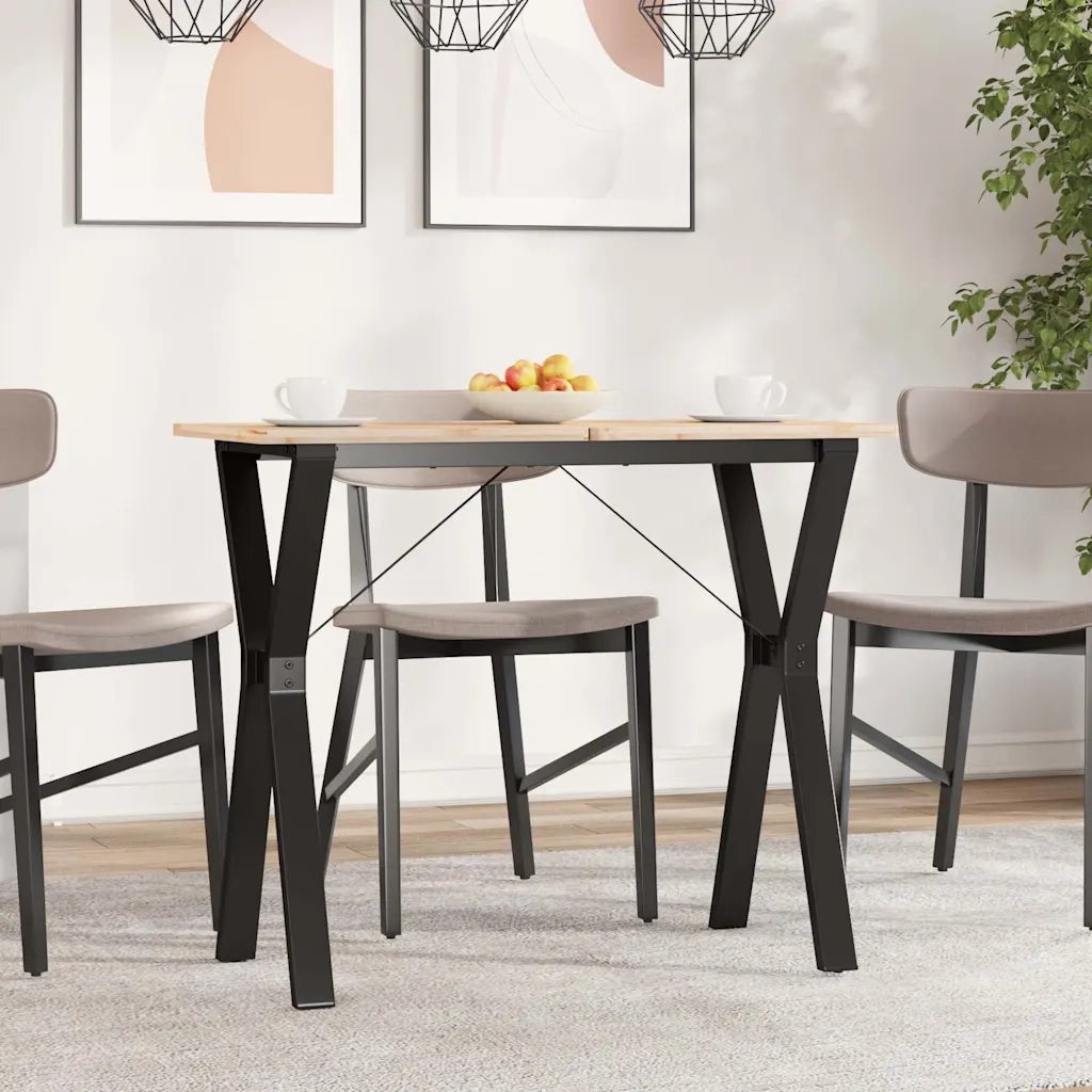 Telaio Gambe a Y per Tavolo da Pranzo 80x40x73 cm in Acciaio 357933