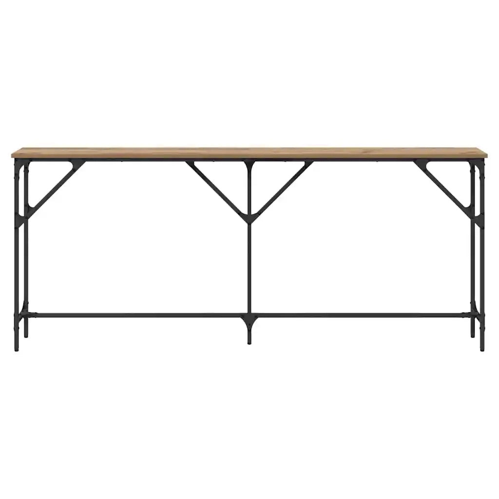 Tavolo consolle rovere artigianale 180 x 23 x 75 cm 871327