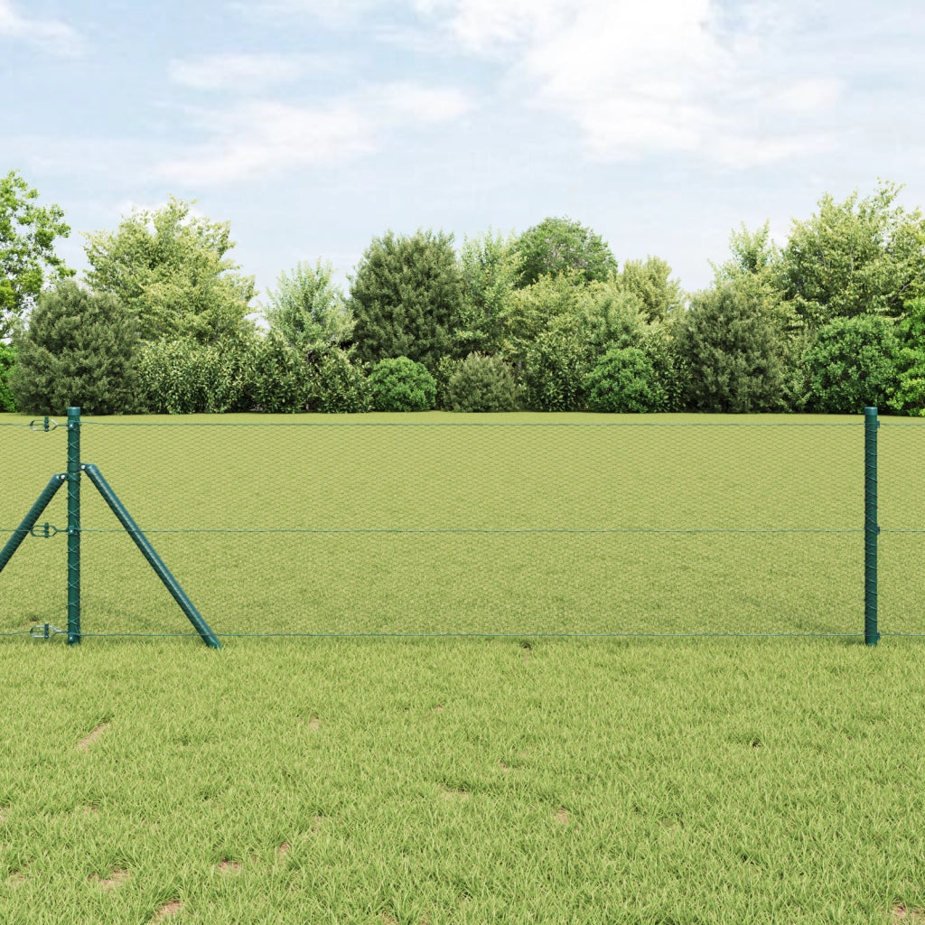 Recinzione Esagonale  Verde 0.8x100 m Acciaio