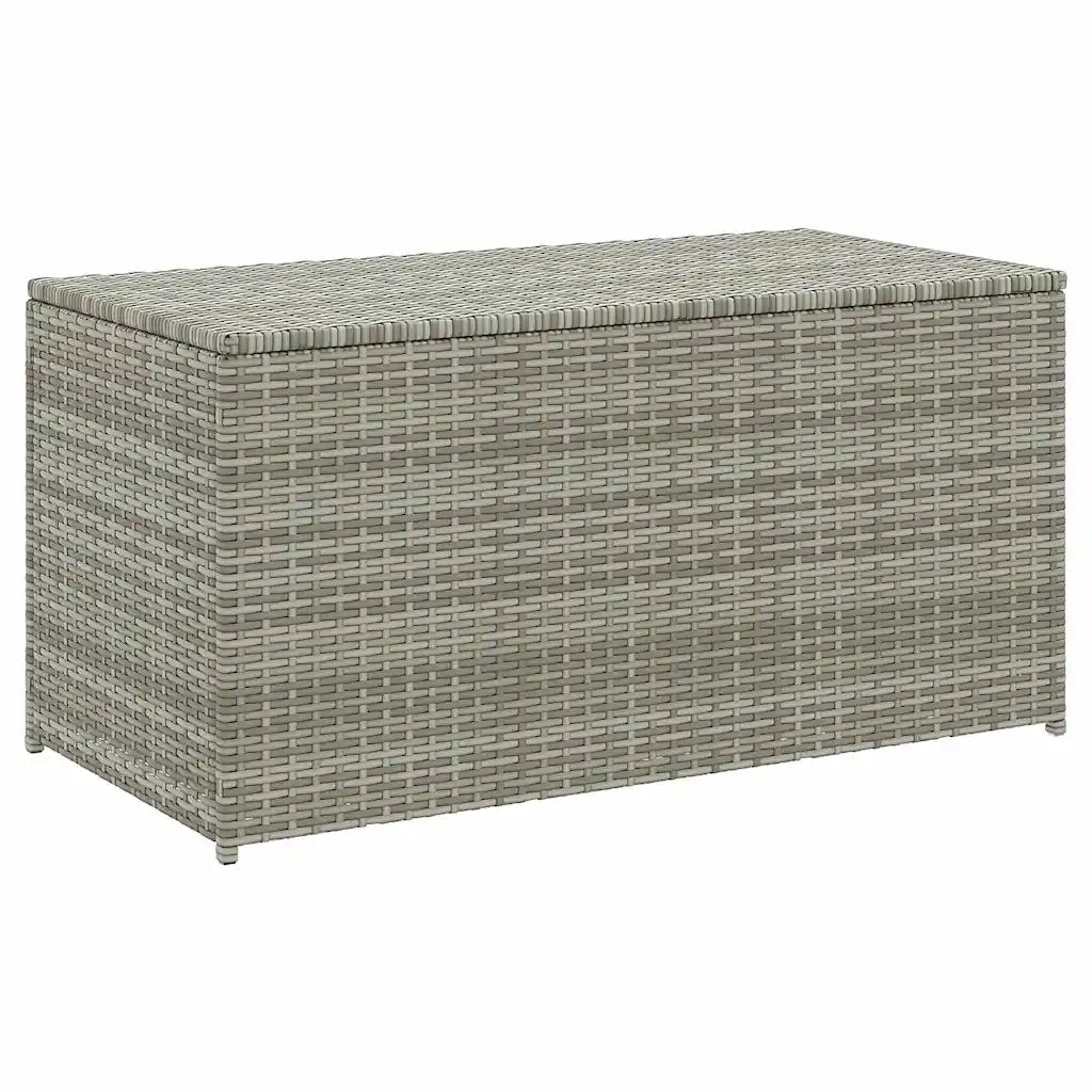 Baule da Giardino in Polyrattan 100x50x50 cm Grigio CFW7839577