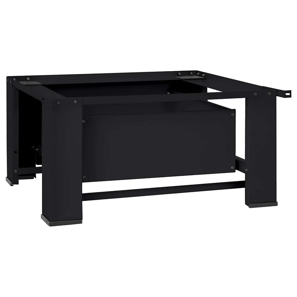 Pedestallo per Lavatrice Nero 64 x 55 x 32,5 cm Acciaio