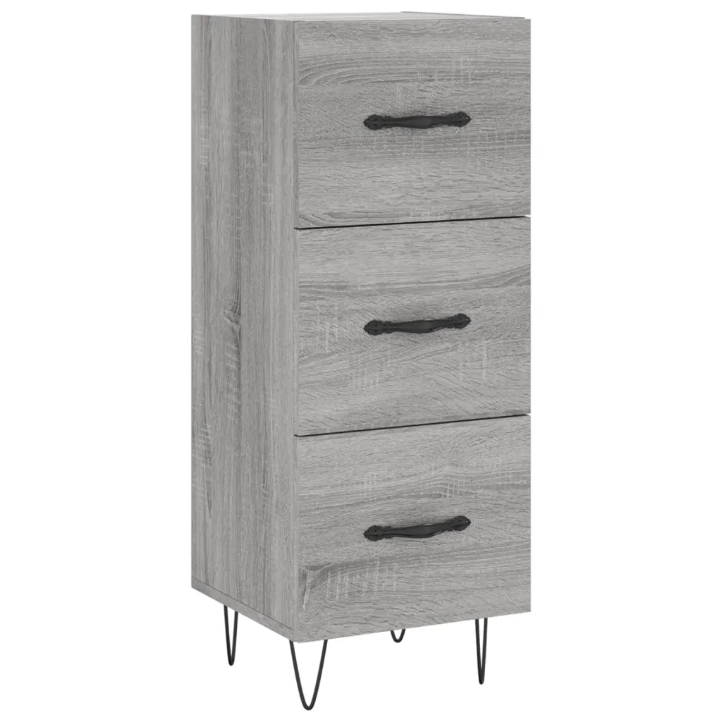 Credenza-Buffet-Armadio da cucina Grigio Sonoma 34,5x34x90 cm in Legno Multistrato 422846