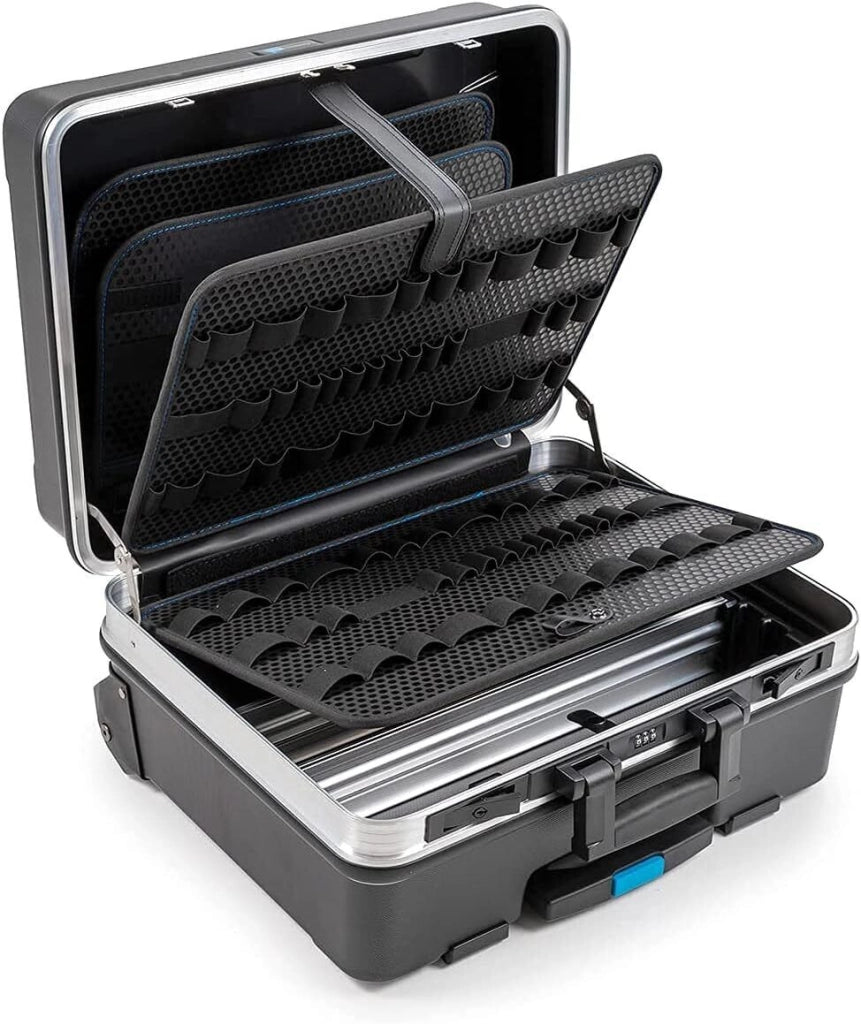 BandW Cases 120.04-L GO Valigetta Portautensili ABS con Ruote Maniglia Telescopica 36 L 30 Kg colore Nero